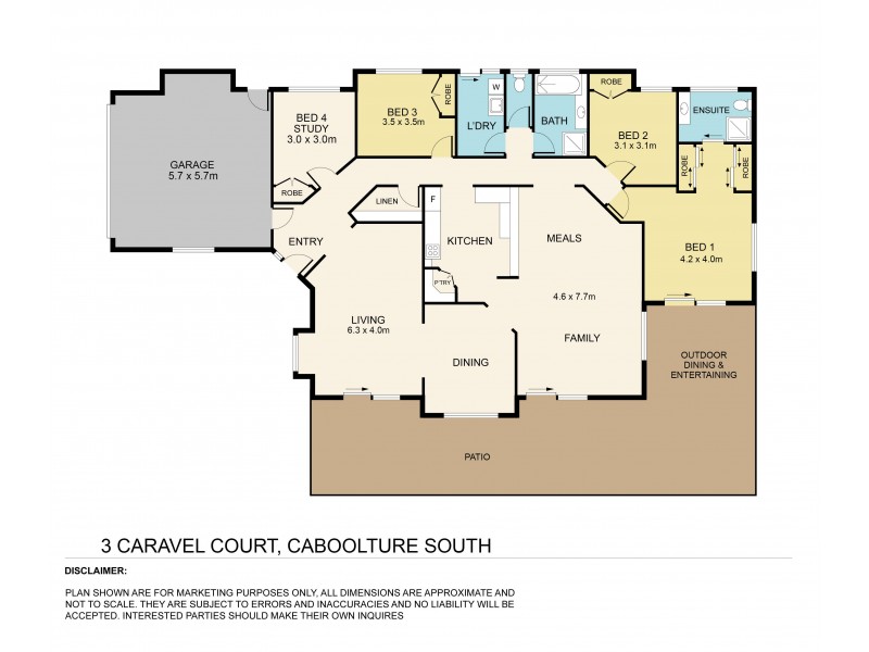 3 Caravel Court, Caboolture South QLD 4510 Floorplan
