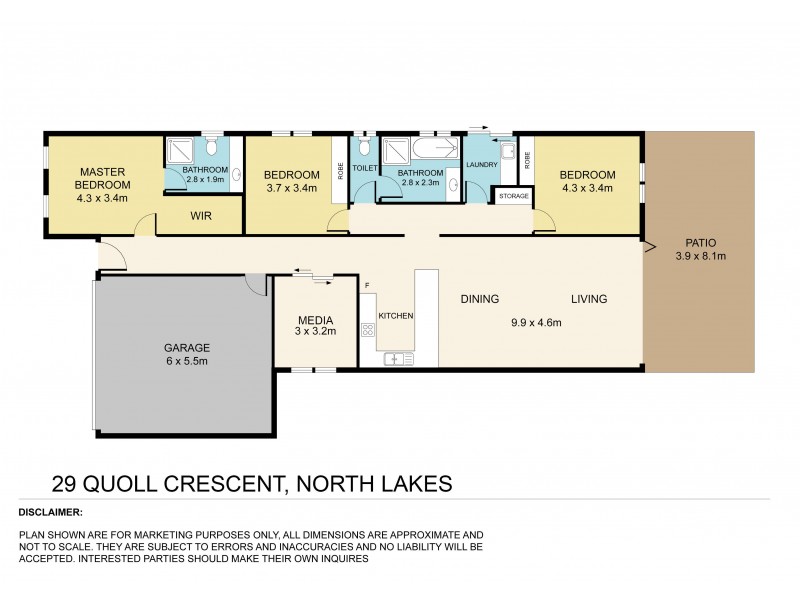 29 Quoll Circuit, North Lakes QLD 4509 Floorplan