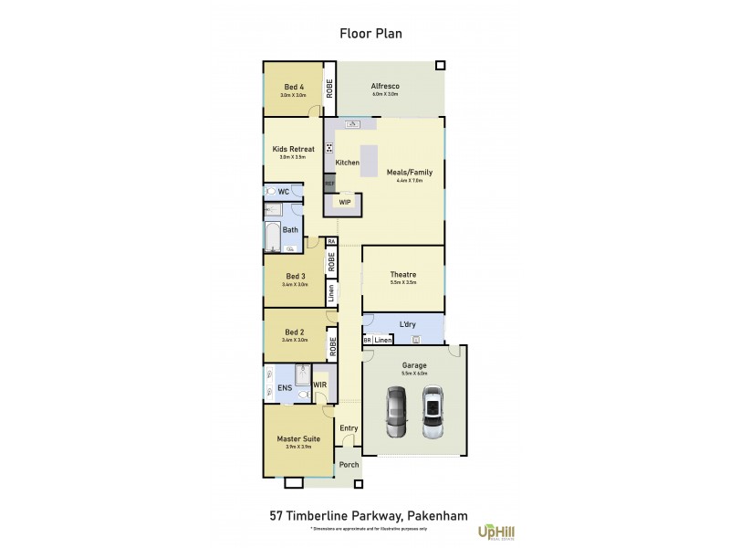 57 Timberline Parkway, Pakenham VIC 3810 Floorplan