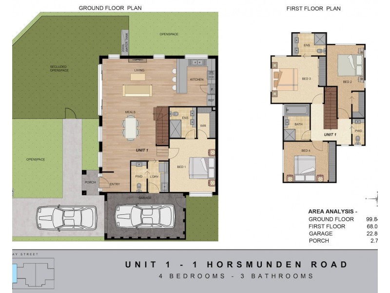 1/1 Horsmunden Road, Moorabbin VIC 3189 Floorplan