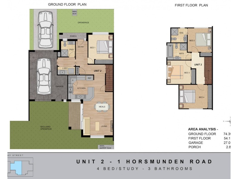 2/1 Horsmunden Road, Moorabbin VIC 3189 Floorplan