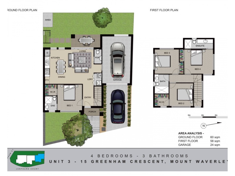 3/15 Greenham Crescent, Mount Waverley VIC 3149 Floorplan