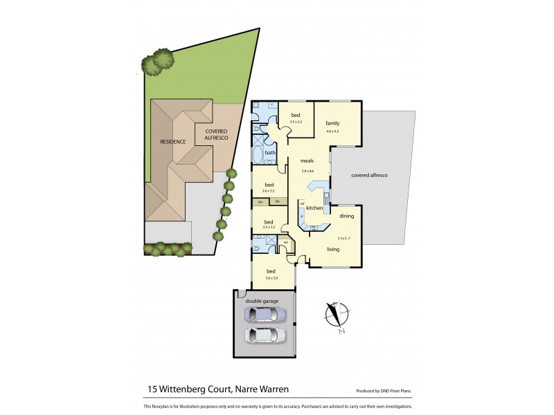15 Wittenberg Court, Narre Warren VIC 3805 Floorplan