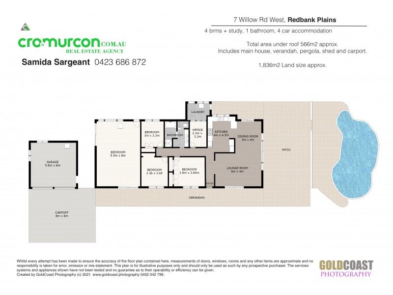 7 Willow Road West, Redbank Plains QLD 4301 Floorplan