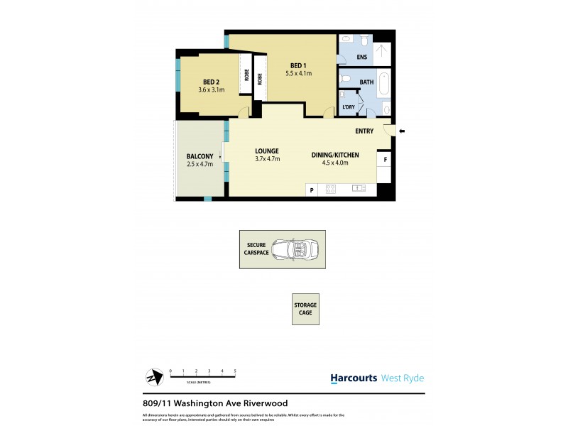 809/11 Washington Avenue, Riverwood NSW 2210 Floorplan