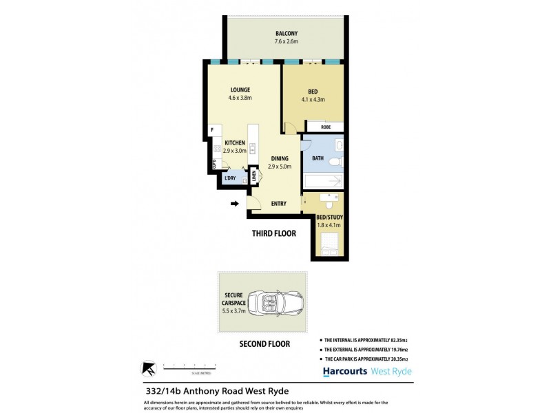 332/14B Anthony Road, West Ryde NSW 2114 Floorplan