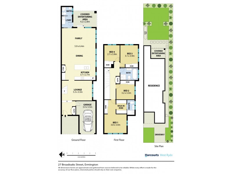 27 Broadoaks Street, Ermington NSW 2115 Floorplan