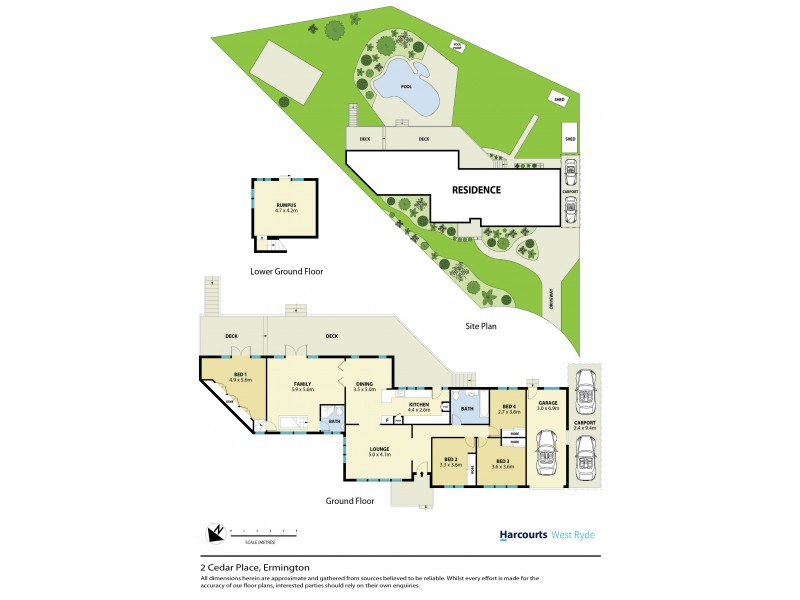 2 Cedar Place, Ermington NSW 2115 Floorplan