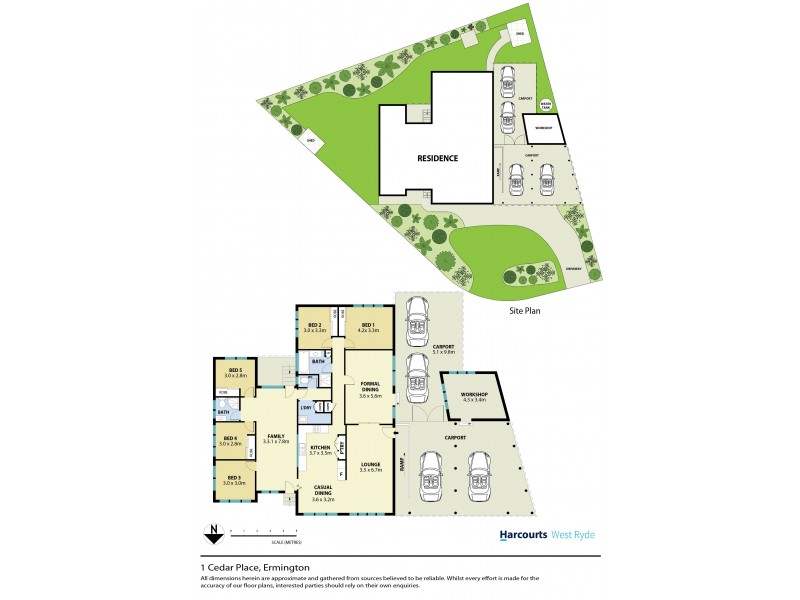 1 & 2 Cedar Place, Ermington NSW 2115 Floorplan