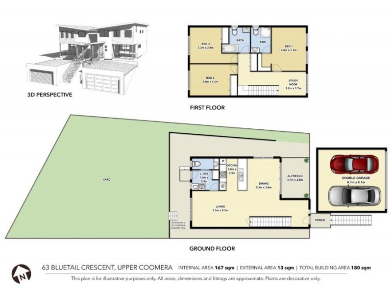 63 Bluetail Crescent, Upper Coomera QLD 4209 Floorplan