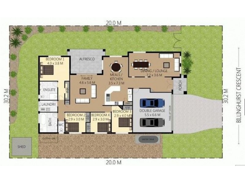 204 Billinghurst Crescent, Upper Coomera QLD 4209 Floorplan