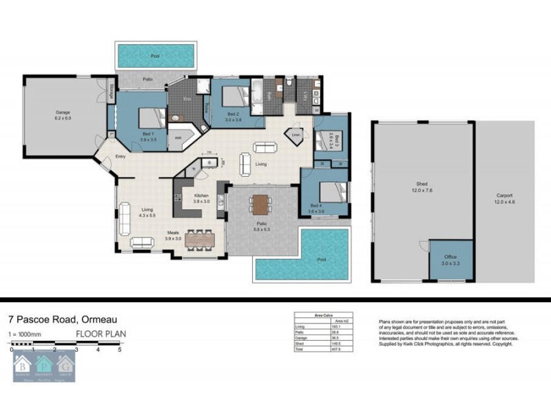 7 Pascoe Road, Ormeau QLD 4208 Floorplan
