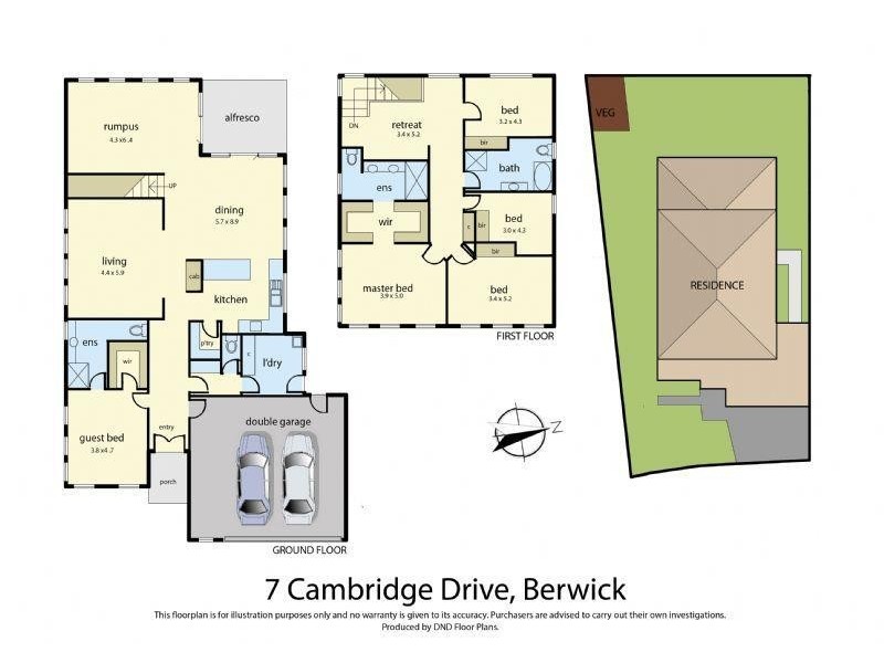 7 Cambridge Drive, Berwick VIC 3806 Floorplan