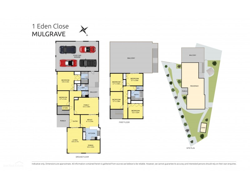 1 Eden Close, Mulgrave VIC 3170 Floorplan