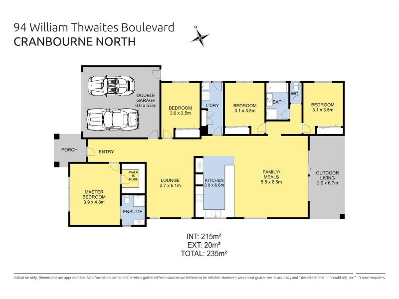 94 William Thwaites Boulevard, Cranbourne North VIC 3977 Floorplan