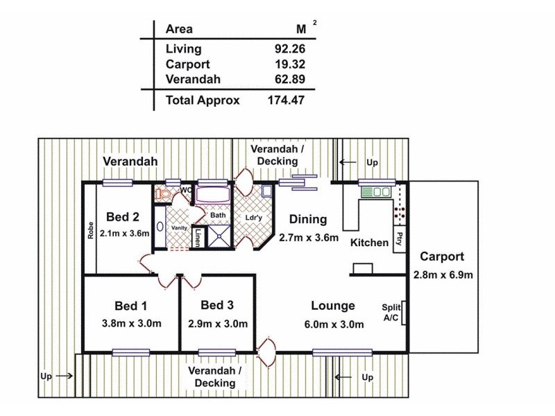 8 Jacob Street, Springton SA 5235 Floorplan
