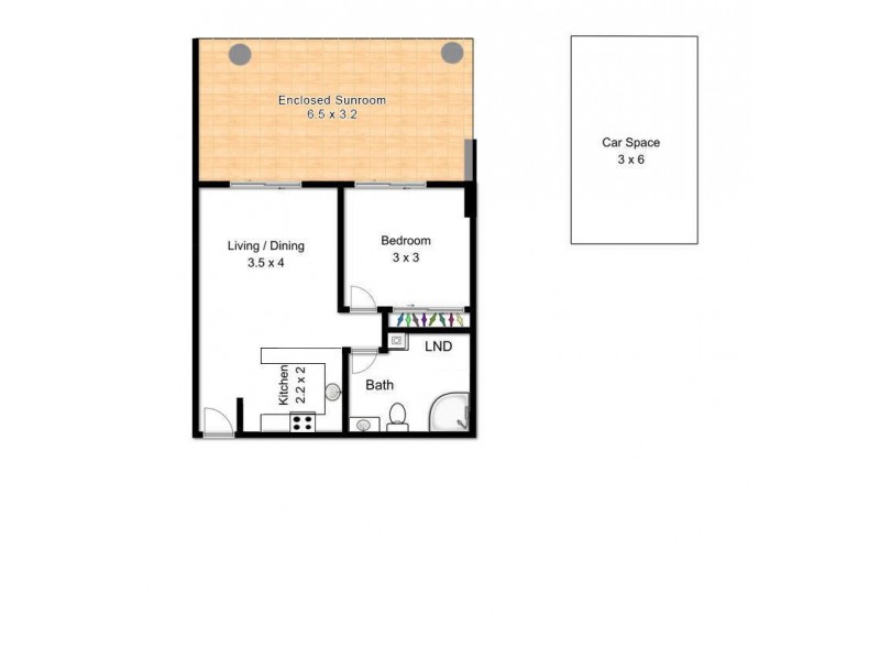 42/41 Gotha Street, Fortitude Valley QLD 4006 Floorplan