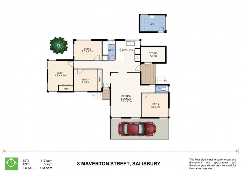 8 Maverton Street, Salisbury QLD 4107 Floorplan