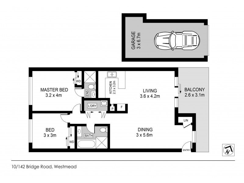 10/142-148 Bridge Street, Westmead NSW 2145 Floorplan