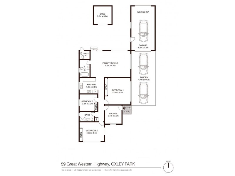 59 Great Western Highway, Oxley Park NSW 2760 Floorplan