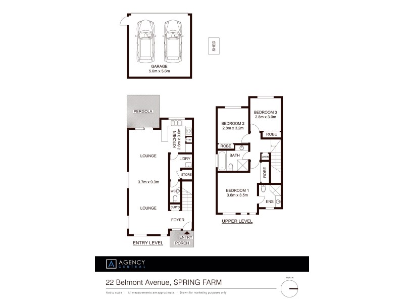 22 Belmont Avenue, Spring Farm NSW 2570 Floorplan