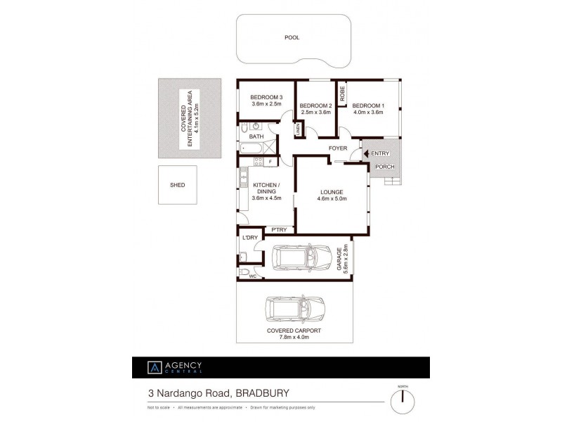 3 Nardango Road, Bradbury NSW 2560 Floorplan