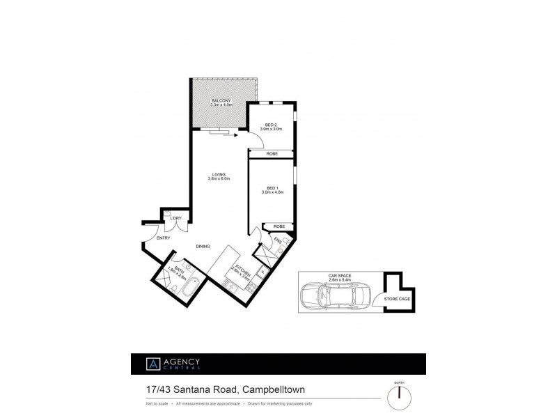 17/43 Santana Road, Campbelltown NSW 2560 Floorplan