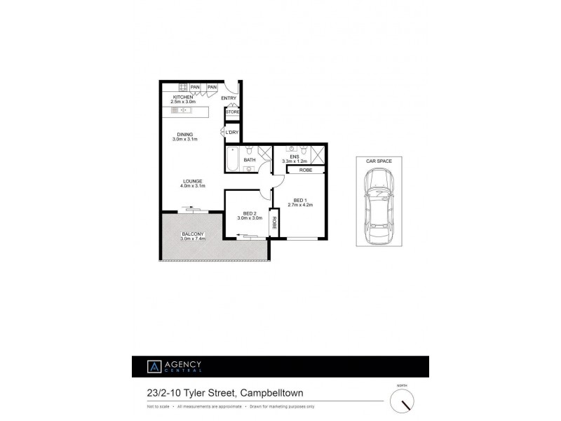 23/2-10 Tyler Street, Campbelltown NSW 2560 Floorplan