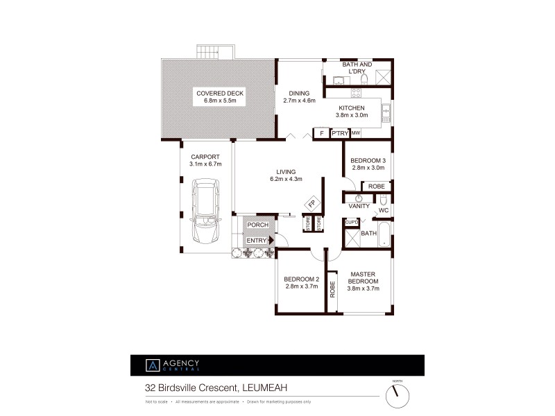 32 Birdsville Crescent, Leumeah NSW 2560 Floorplan
