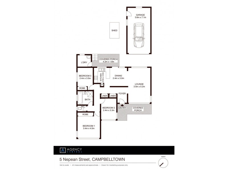 5 Nepean Street, Campbelltown NSW 2560 Floorplan