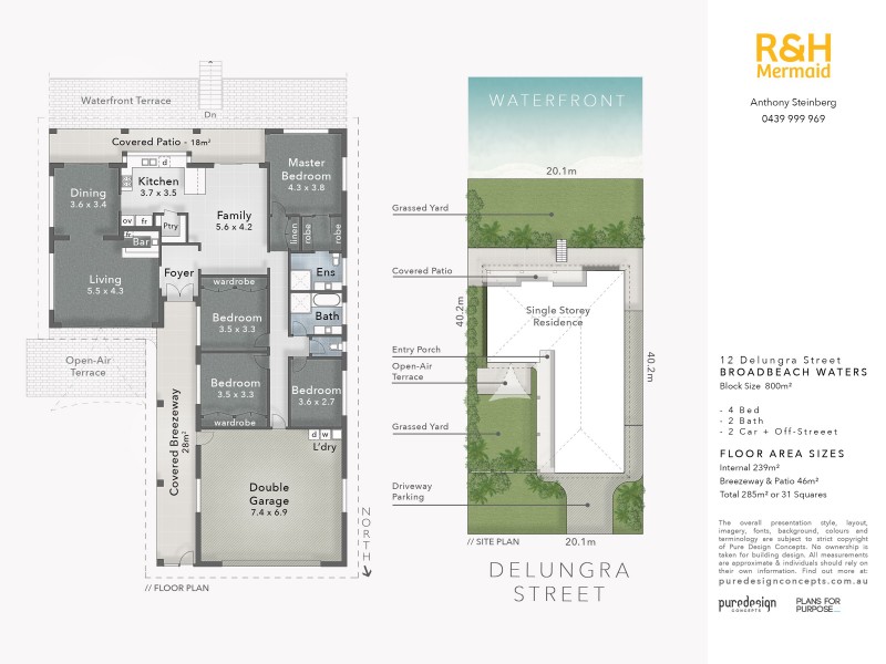 12 Delungra Street, Broadbeach Waters QLD 4218 Floorplan