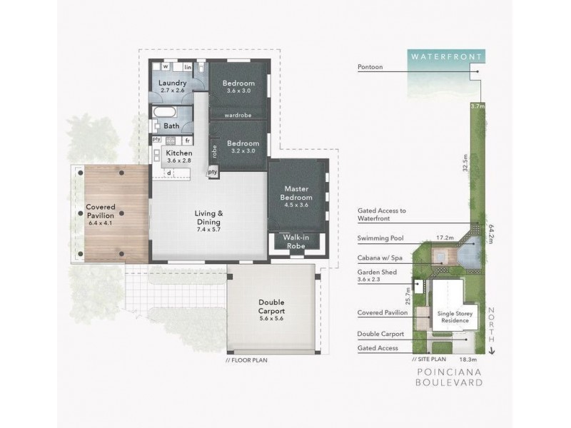 32 Poinciana Boulevard, Broadbeach Waters QLD 4218 Floorplan