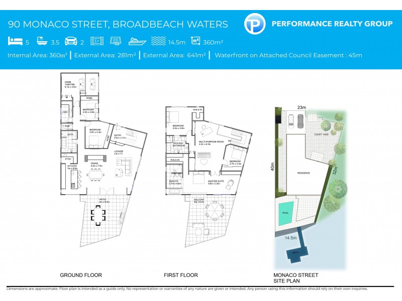 90 Monaco Street, Broadbeach Waters QLD 4218 Floorplan