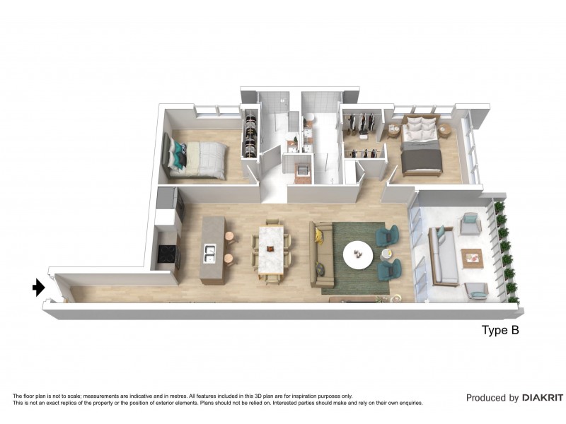 302/137 Eugaree Street, Southport QLD 4215 Floorplan