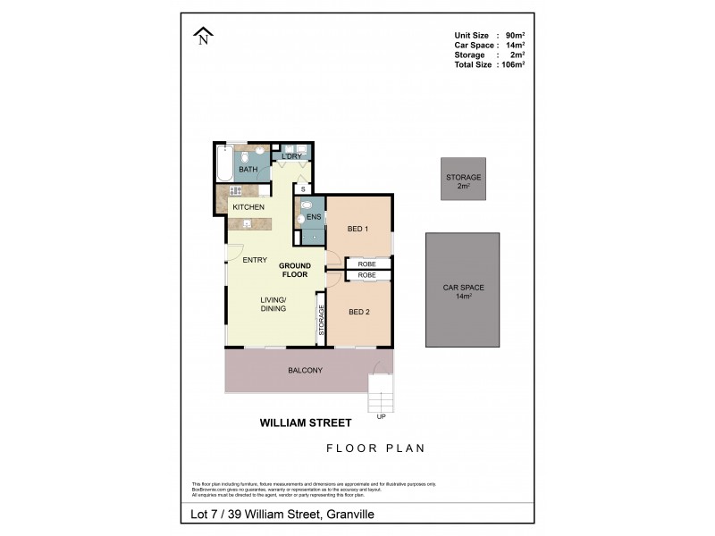 34/39 William Street, Granville NSW 2142 Floorplan