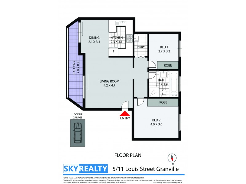 5/11 Louis Street, Granville NSW 2142 Floorplan