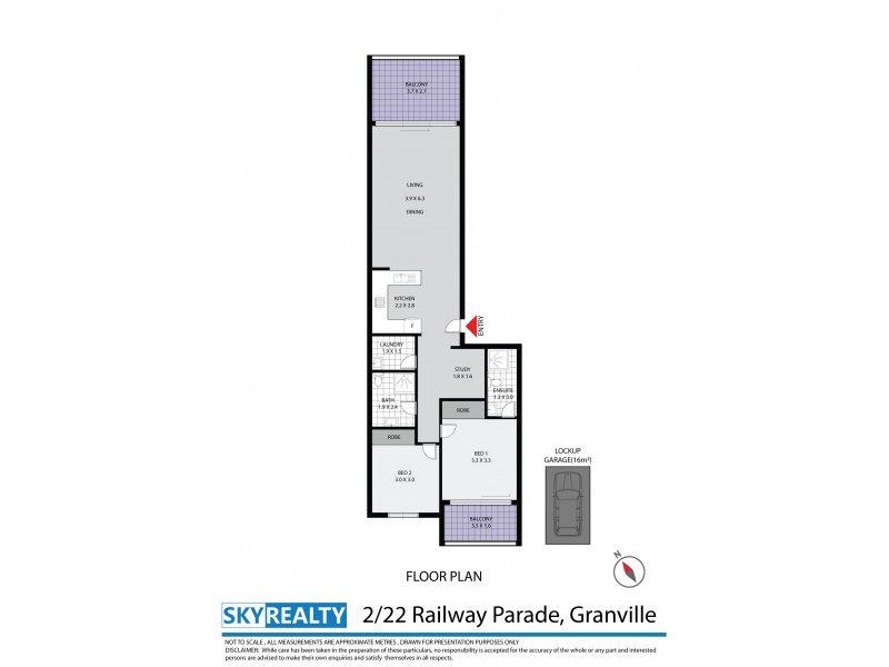 2/22 Railway Parade, Granville NSW 2142 Floorplan