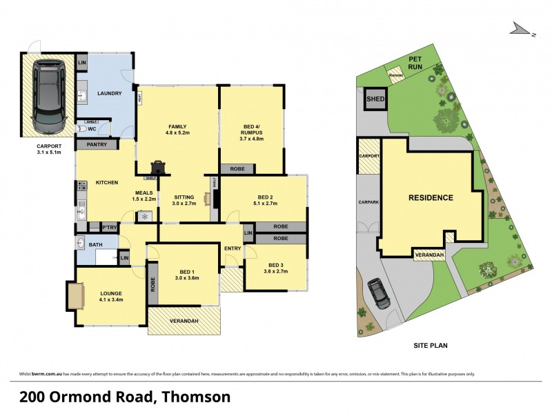 200 ORMOND ROAD, Thomson VIC 3219 Floorplan