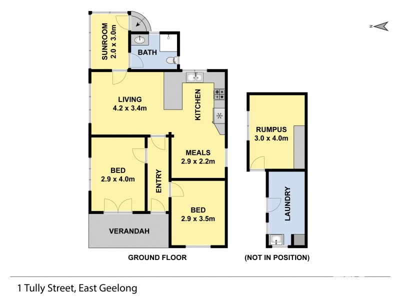 1 TULLY STREET, East Geelong VIC 3219 Floorplan