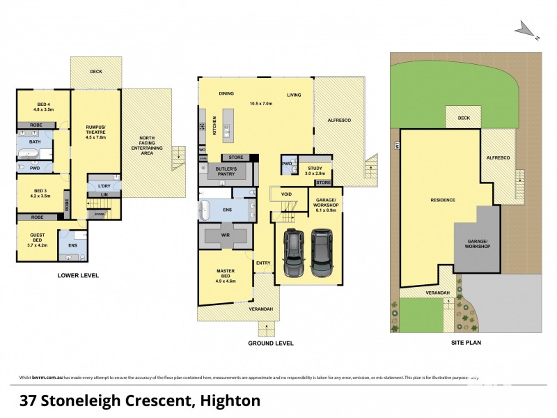 37 STONELEIGH CRESCENT, Highton VIC 3216 Floorplan