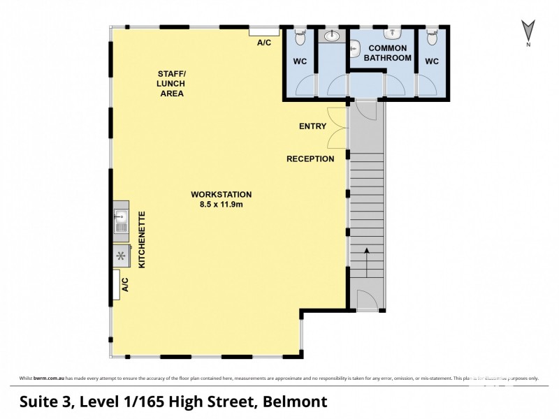 Suite 3, Level 1 165 High Street, Belmont VIC 3216 Floorplan