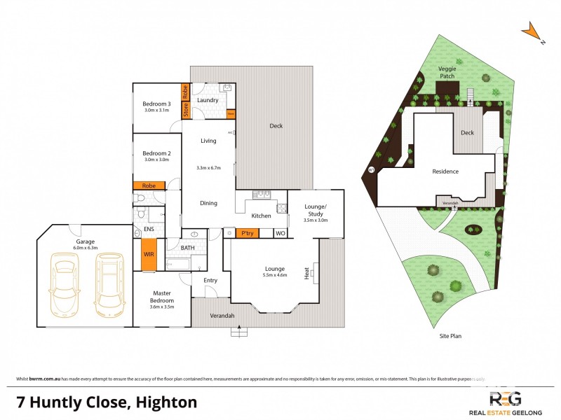 7 HUNTLY CLOSE, Highton VIC 3216 Floorplan