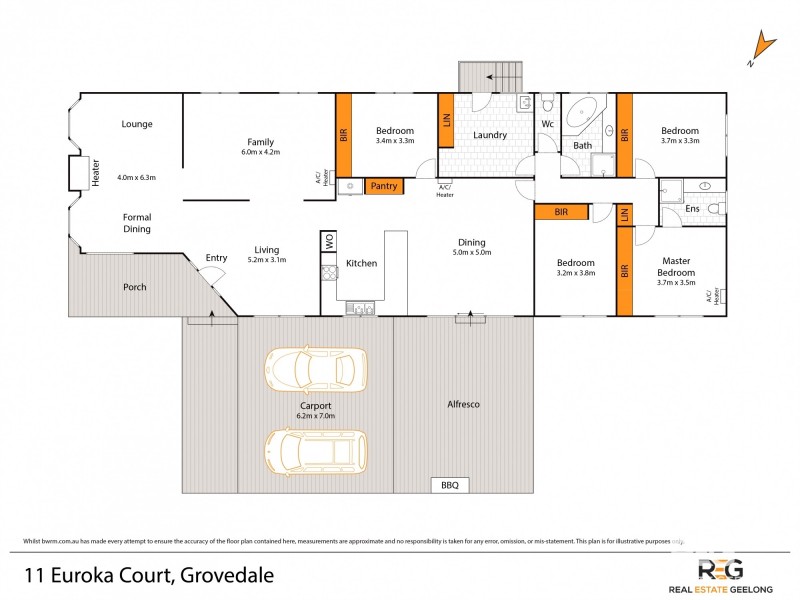 11 EUROKA COURT, Grovedale VIC 3216 Floorplan