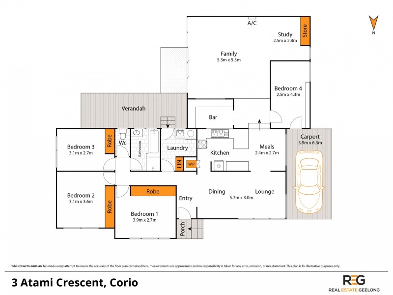 3 ATAMI CRESCENT, Corio VIC 3214 Floorplan