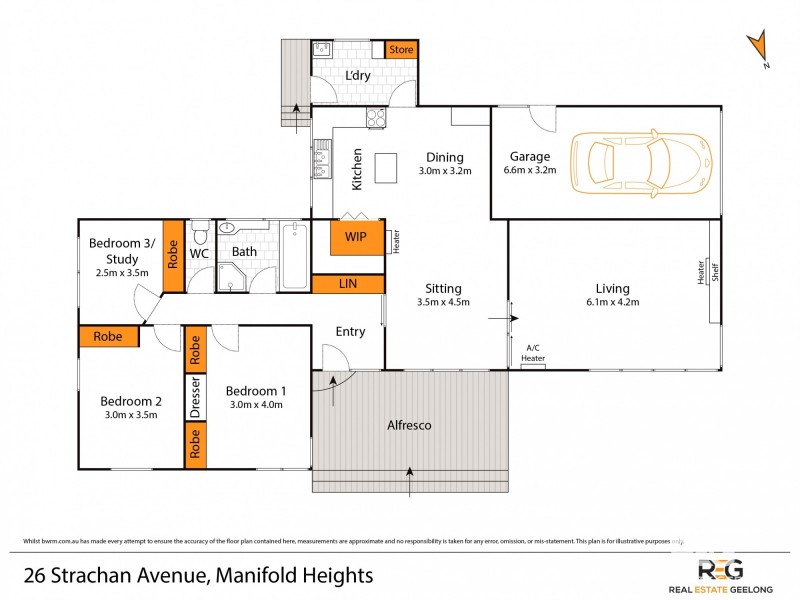 26 STRACHAN AVENUE, Manifold Heights VIC 3218 Floorplan
