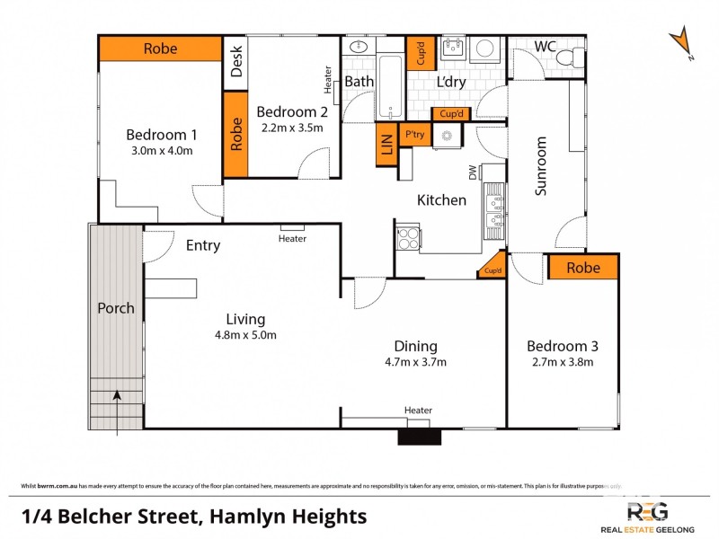 1/4 BELCHER STREET, Hamlyn Heights VIC 3215 Floorplan