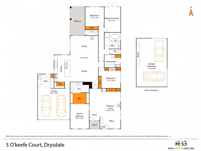 5 OKEEFE COURT, Drysdale VIC 3222 Floorplan