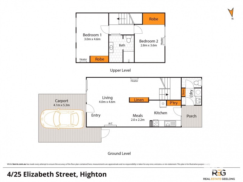 4/25 ELIZABETH STREET, Highton VIC 3216 Floorplan