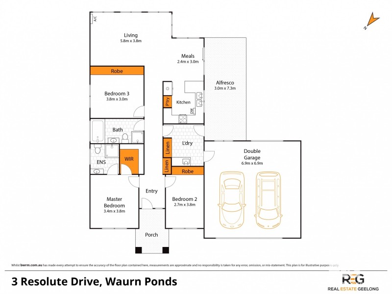 3 RESOLUTE DRIVE, Waurn Ponds VIC 3216 Floorplan