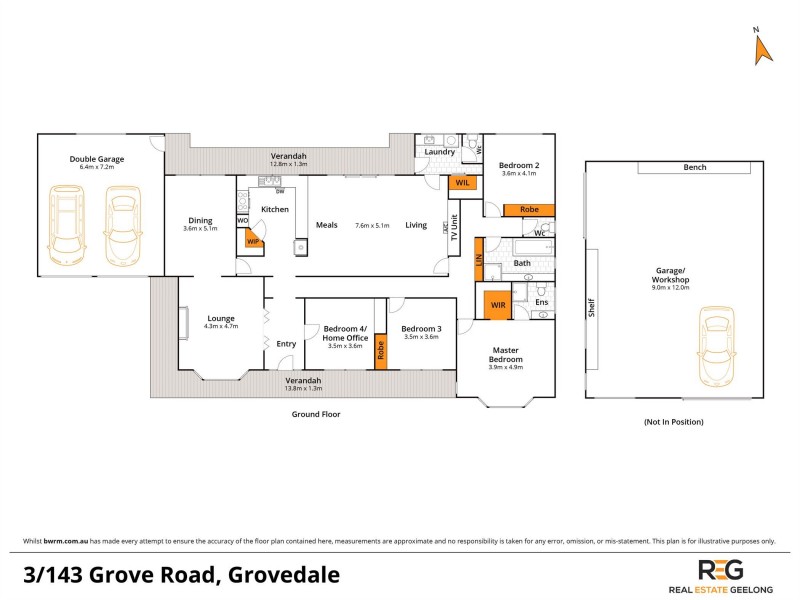 Lot A – 143 GROVE ROAD, Grovedale VIC 3216 Floorplan